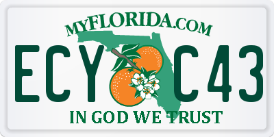 FL license plate ECYC43