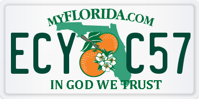 FL license plate ECYC57