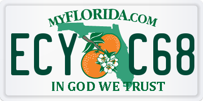 FL license plate ECYC68