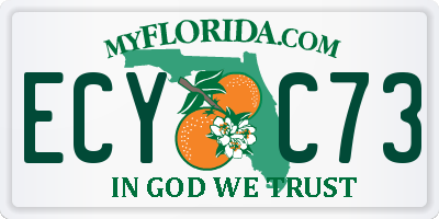 FL license plate ECYC73