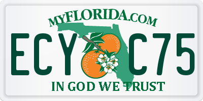 FL license plate ECYC75