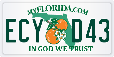 FL license plate ECYD43