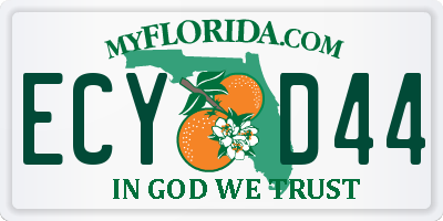 FL license plate ECYD44