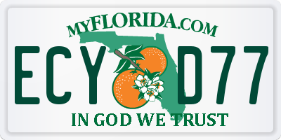 FL license plate ECYD77
