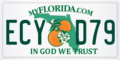 FL license plate ECYD79