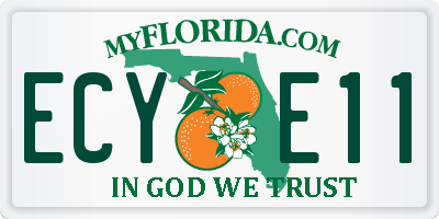 FL license plate ECYE11