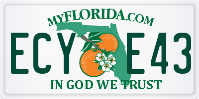 FL license plate ECYE43