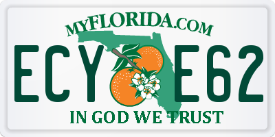 FL license plate ECYE62