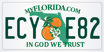 FL license plate ECYE82