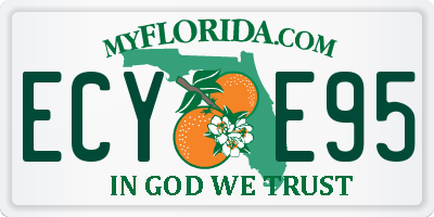 FL license plate ECYE95