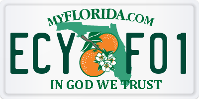 FL license plate ECYF01