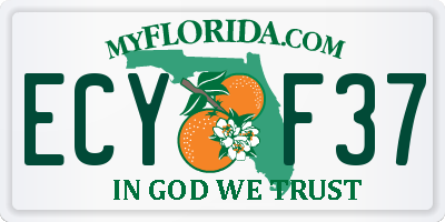 FL license plate ECYF37