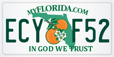 FL license plate ECYF52