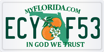 FL license plate ECYF53