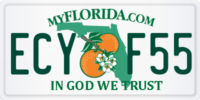 FL license plate ECYF55