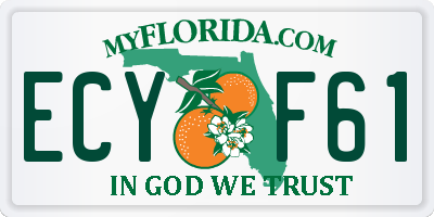 FL license plate ECYF61
