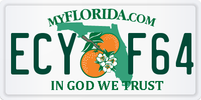 FL license plate ECYF64