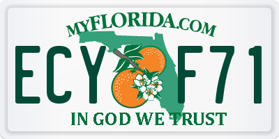 FL license plate ECYF71