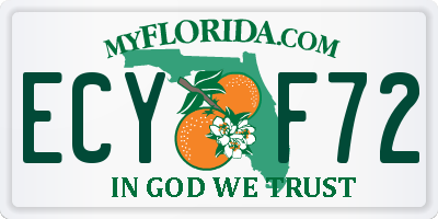 FL license plate ECYF72