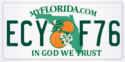 FL license plate ECYF76