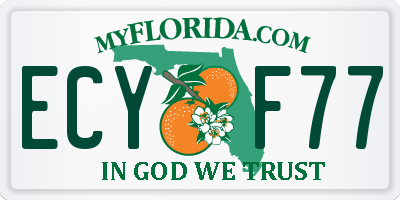 FL license plate ECYF77