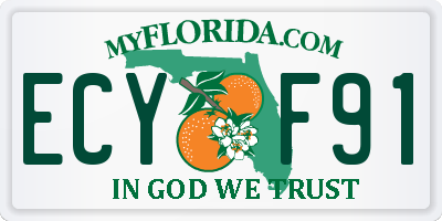 FL license plate ECYF91