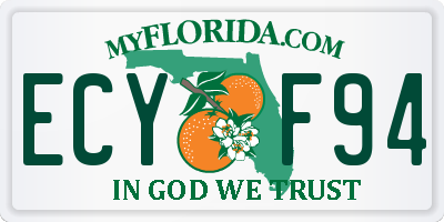 FL license plate ECYF94