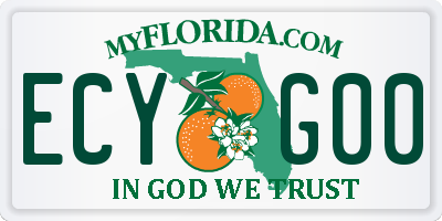 FL license plate ECYG00