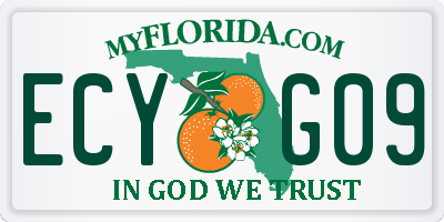 FL license plate ECYG09