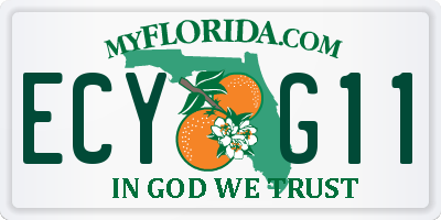 FL license plate ECYG11