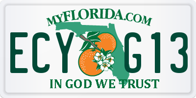 FL license plate ECYG13