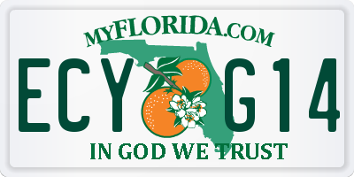 FL license plate ECYG14