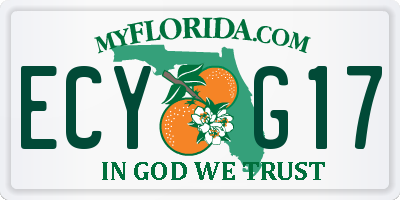 FL license plate ECYG17