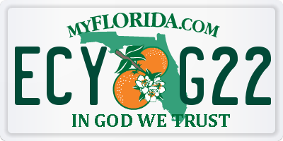 FL license plate ECYG22