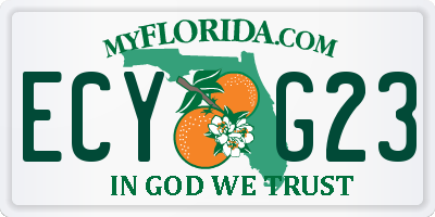 FL license plate ECYG23