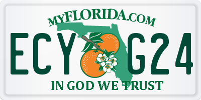 FL license plate ECYG24