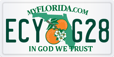 FL license plate ECYG28
