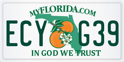 FL license plate ECYG39