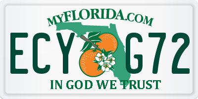 FL license plate ECYG72