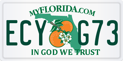 FL license plate ECYG73