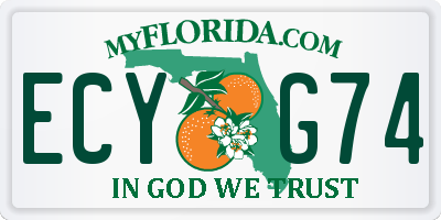 FL license plate ECYG74