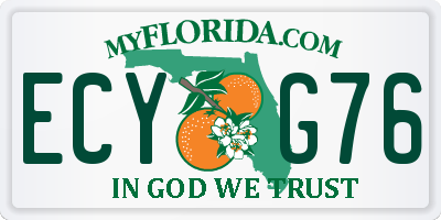 FL license plate ECYG76