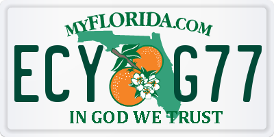 FL license plate ECYG77