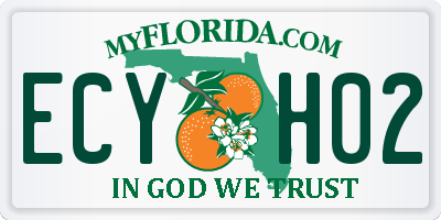 FL license plate ECYH02