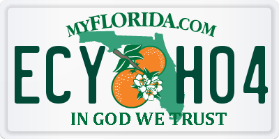 FL license plate ECYH04