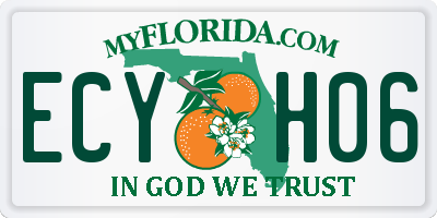 FL license plate ECYH06