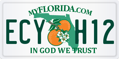 FL license plate ECYH12
