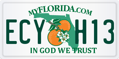 FL license plate ECYH13