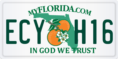 FL license plate ECYH16