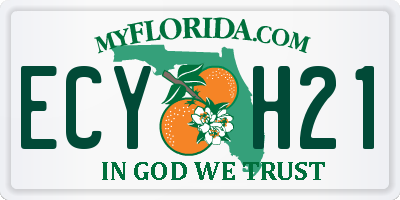 FL license plate ECYH21